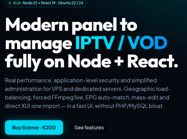 IPTV LIVE PANEL SITE